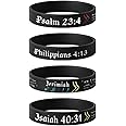 Inkstone Silicone wwjd bracelets 4 Pack | Study Bible Accessories for Men & Women | Christian Gifts | Jesus Rubber Bracelets for Events, Classroom Birthdays, Family Reunions, Bulk Friendship Bracelets