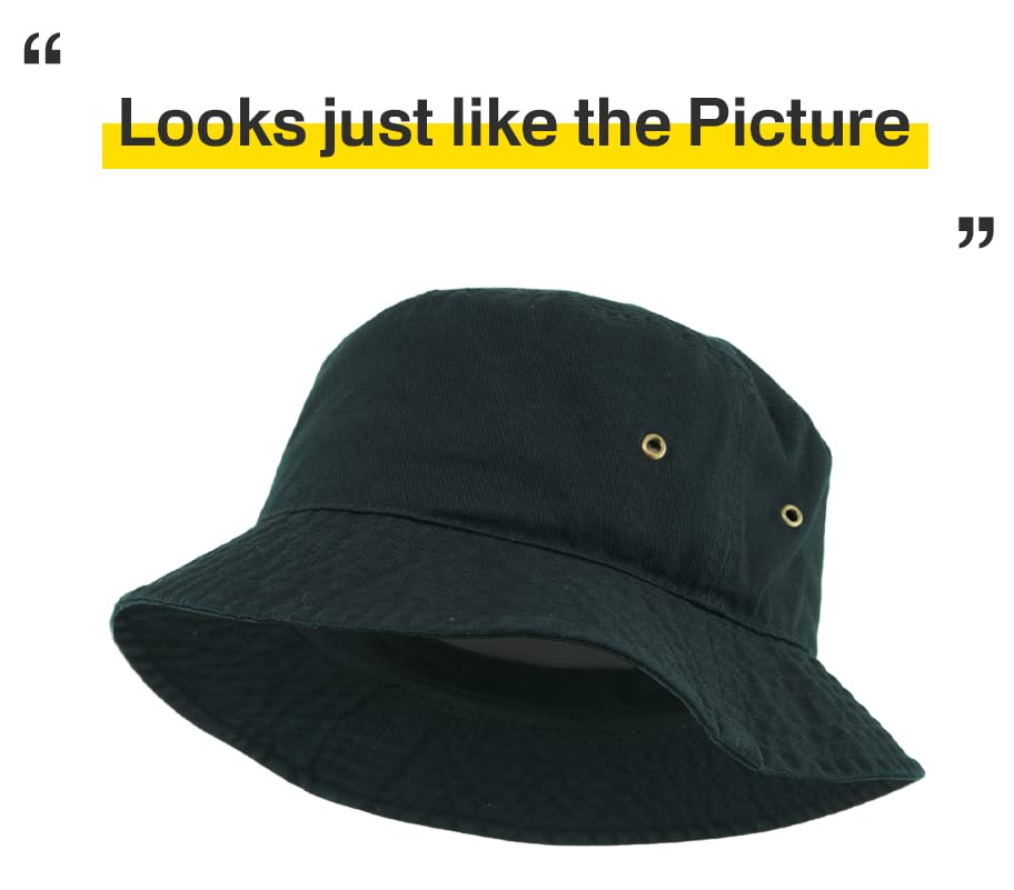 KBETHOS® 100% Cotton Washed Bucket Hat