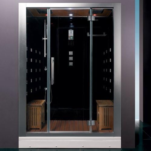 Ariel Bath DZ972F8 Platinum Black Steam Shower