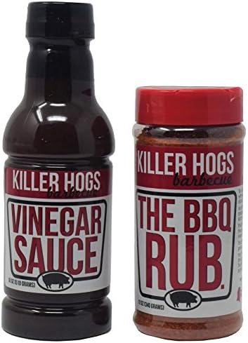 Killer Hogs Combo - BBQ Rub (12 oz) and BBQ Vinegar Sauce (18 fl oz)