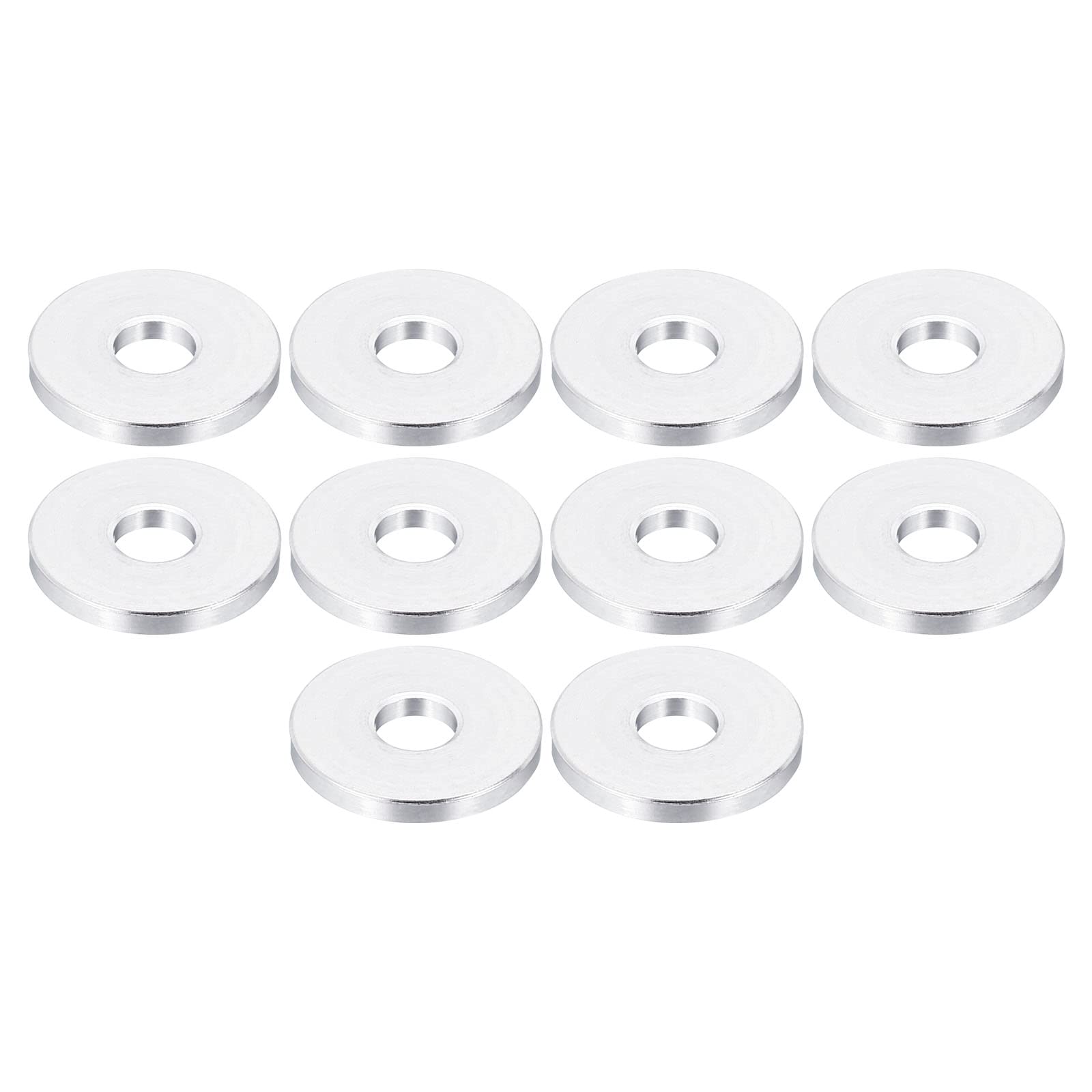 PATIKIL M5 Aluminum Spacer, 10 Pack 5.2mm ID x 16mm OD x 2mm L Metal Spacer Aluminum Round Plain Finish Spacer Screw Standoff for M5 Screw Bolts โ image 1