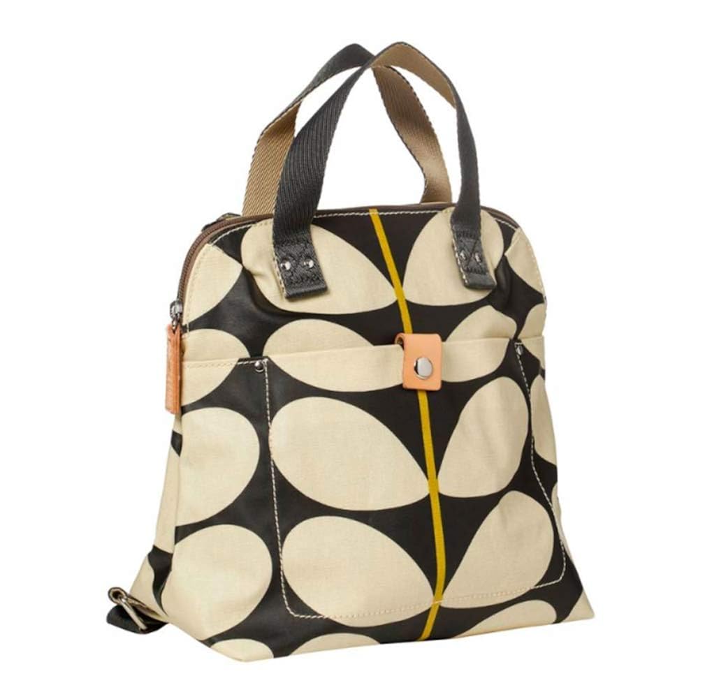 Orla Kiely Small Backpack Tote Bag (Black/Cream) Amazon.co.uk Shoes