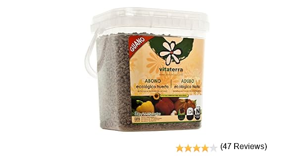 Vitaterra Guano Abono Ecológico para Huerto 3 kg, 16130: Amazon.es ...