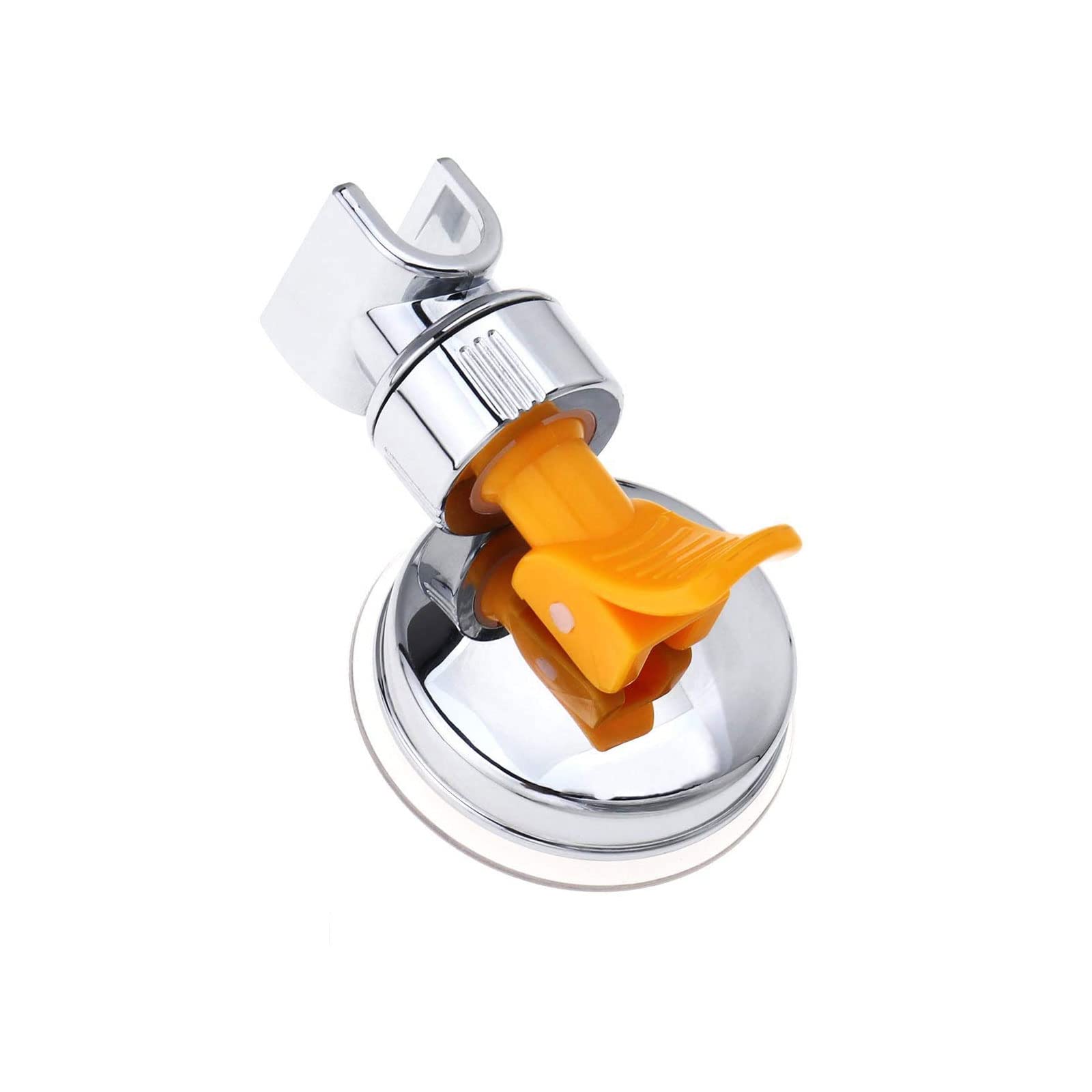 zalati Shower Head Holder 360° Rotation Adjustable Universal Shower Head Wall Mount ABS Chrome Plated for Marble Glass Metal Ceramic Wall Bathroom