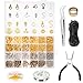 ARTISTORE Jewelry Making Kit 900 Pcs Jewelry Making Supplies Kit Jewelry Findings Kit - Jewelry Repair Tools with Accessories, Beading Wires and Threads-3 Colors, 24 Different Styles Jewelry Findings