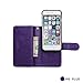 Case for iPhone 6/6S Plus,xhorizon TM FLK Premium Leather Folio Wallet Magnetic Purse Flip Book Style Multiple Card Slots Cash Case Cover for iPhone 6 Plus/6S Plus (Purple)