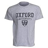 Mens Oxford University Print Short Sleeve T-Shirt (S - 34inch - 36inch) (Sport Grey)
