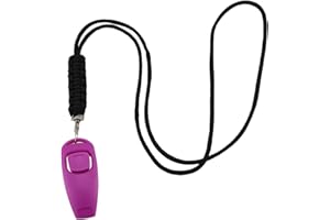 HUAJINGKEJI Professional Dog Training Set with Ultrasonic Whistles Clickers Aid Effective Bark Control Includes Lanyard