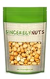 Sincerely Nuts Macadamia Nuts Whole Roasted & Unsalted - One Lb. Bag – Crisp, Delectable Flavor - Shelled, Nutritious Freshness in Re-Sealable Bag - Kosher