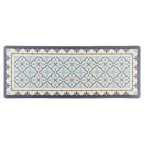 Kitchen Mat 18 x 47 Inch, Anti-Fatigue Chef Mat Waterproof Rugs Foam Cushioned Floor Mat Classic Design