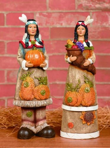  Amazon .com Native American Indian Thanksgiving Figurine 