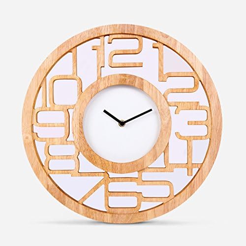 Original/Genuine/Simple Digital/Pastoral/Living Room Bedroom Wooden Wall Clocks/Wood Creative Clocks,12 Inch,Wood