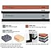Complete Knife Sharpening Stone Set with Flattening Stone: Premium 400/1000 Grit Water Stone, 3000/8000 Grit Water Stone, Best Whetstone Knife Sharpener, Flattening Stone,NonSlip Silicone Holder,Towel