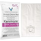 Vacurama Premium Canister Vacuum Bags Compatible with Kenmore Type Q/C, 20-50410, 20-53292 for 200 400 600 700 800 Series (Se