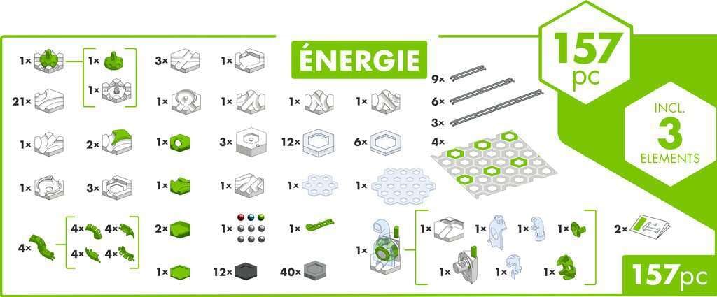 Ravensburger 27482 GraviTrax Energy Action Set, GraviTrax Starter Set, Marble Run and Construction Toy from 8 Years, Can Be Played Alone