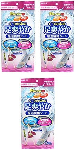 Amazon まとめ買い ドライ ドライup 足爽やかシート 女性用 22 5 24 5cm 3個 ドラッグストア
