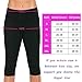 CROSS1946 Women's Slimming Thermo Capris Pants Sauna Hot Sweat Body Shaper Control Small (Rose, XL)