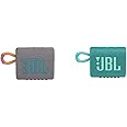 JBL Go 3 Portable Bluetooth Speakers (Gray, Teal)