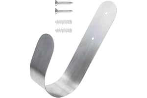 SOULAGRY Garden Hose Hanger | Stainless Steel Hose Hanger - Sturdy Hose Stand Hanger, Wall Mount Garden Hose Hook Garden Acce