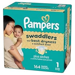 Pampers Baby Diapers - Swaddlers - Size 1, 164