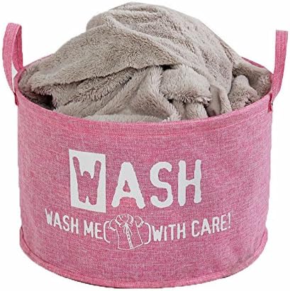 Canvos Waterproof Collapsible Storage Basket Bin with Handle,Laundry Hamper for Clothing Blankets,Baby Nursery Organizer Toys Storage