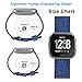 Welltin 2 Pack Bands Compatible with Fitbit Versa / Fitbit Versa 2 / Fitbit Versa Lite for Women Men, Breathable Woven Fabric Strap, Adjustable Replacement Wristband for Fitbit Versa Smart Watch