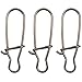 100 Pack Duo Lock Snaps Size 0-8 Black Nice Snap Swivel Solid Rings Stainless Steel USA Fishing Tackle Kit - Test: 26LB-220LB