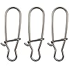 Easy-Catch-100-Count-Pack-Duo-Lock-Snaps-Size-0-8-Black-Nice-Snap-Swivel-Slid-Rings-Stainless-Steel-USA-Fishing-Tackle-Kit-Test-26LB-220LB