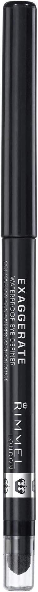 Rimmel Exaggerate Waterproof Eye Definer Noir 261 Black Pencil Eyeliner view 4