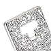 Ranyi Galaxy Note 9 Case, Full Body Glitter Sparkle Bling Shiny Rhinestone Design Slim Electroplated TPU Bumper Shock Absorbing Protective Case Cover for Samsung Galaxy Note 9 (2018), Silver