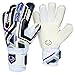 R-GK Fury UV Goalkeeping Gloves Hybrid Cut (Size 7) With Pro Fingersaves - Improve Confidence & Performance With Padded GK Gloves - Outdoor or Indoor Soccer - Adult, Youth, & Kids