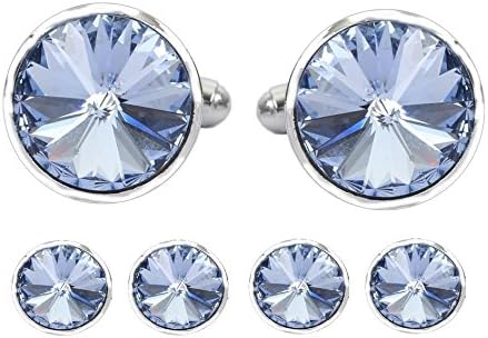 Tripin Cufflinks For Men Kurta Button Cufflinks Tuxedo Set With Diamond Crystal Elements Women Kids In A Gift Box Tnhosil1578