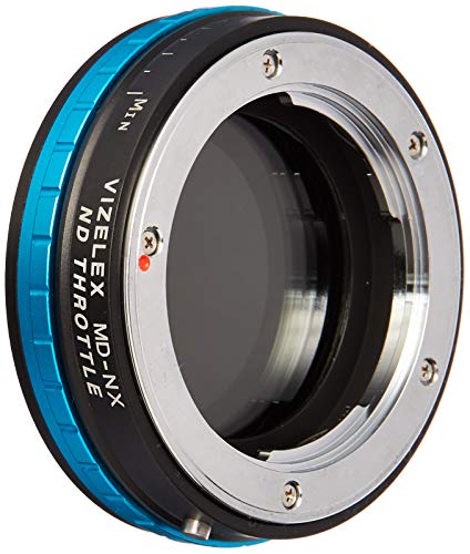 Vizelex ND Throttle Lens Mount Adapter - Minolta Rokkor (SR/MD / MC) SLR Lens to Samsung NX Mount Mirrorless Camera Body with Built-in Variable ND Filter (1 to 8 Stops)