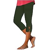 Tthxqing Capri Pants for Women Plus Size Stretch