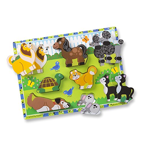 Melissa & Doug Pets Wooden Chunky Puzzle (8 pcs)