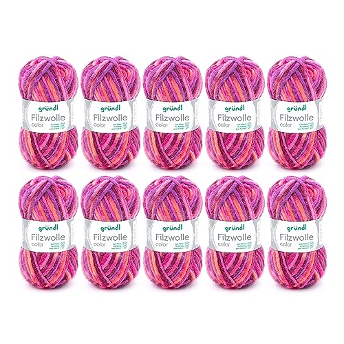 Orange-Fuchsia-Purple Multicoloured