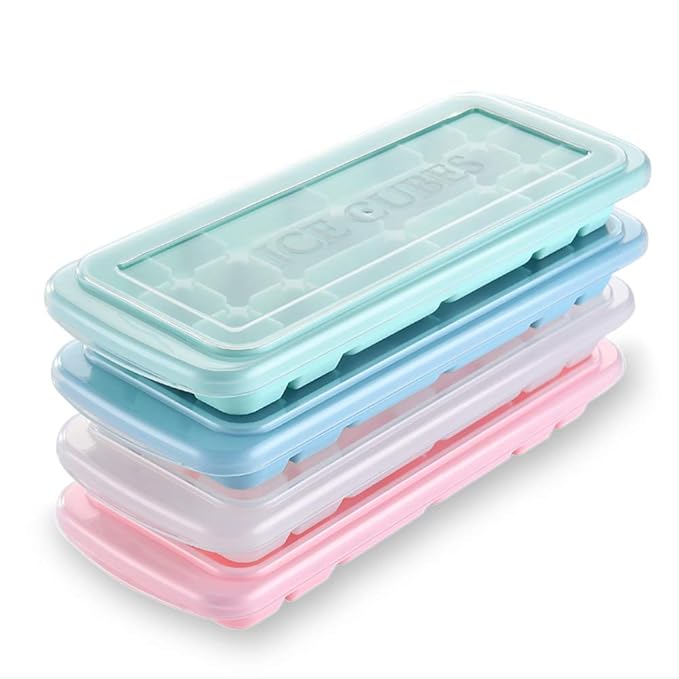 Multipurpose Silicone Ice Tray Mould With Lid