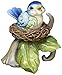 Jim Shore Heartwood Creek Mini Bluebird in Nest Stone Resin Figurine, 3”