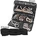 Travelon Black Jewelry Roll, Great for Travel (Set of 2)