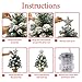 Tabletop Christmas Tree, MAOYUE Artificial Snow Christmas Tree, 20in Mini Christmas Tree with Battery Operated 8 Mode Lighted for Christmas Decorations, Home Decor, Office, Dining Table