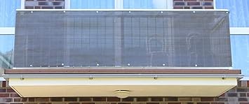 Smart Deko 1100x90cm Anthrazit Balkonsichtschutz, Balkonverkleidung, Windschutz, Sichtschutz und UV-Schutz für Balkon, Garten