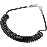 Manloney LLC Paintball Airsoft Fill Whip Hose 4500psi PCP Fill ing & Charging System with Foster Quick-Detach Hose Assembly (Remote Coil/Female Charging System)