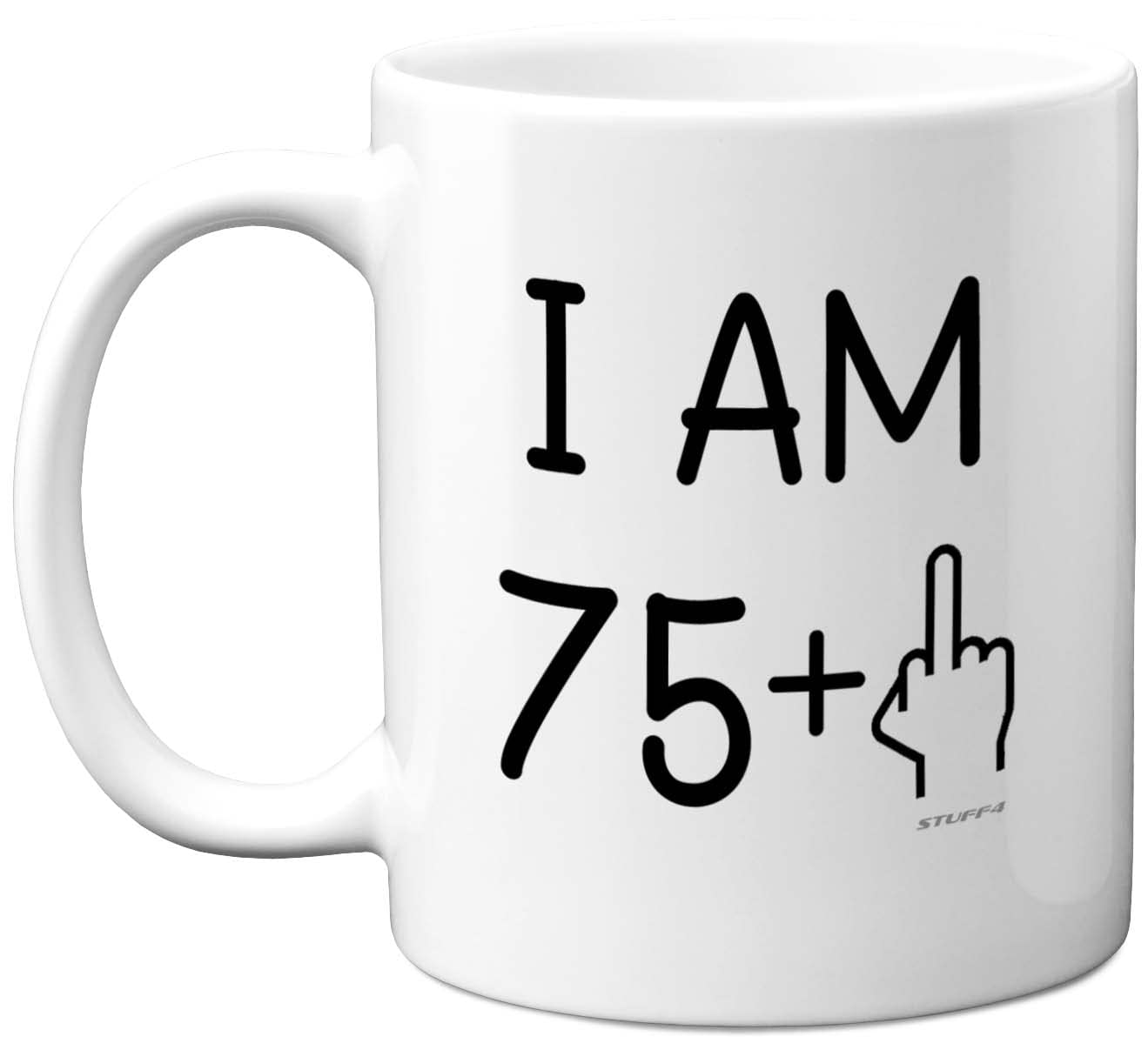 76th Birthday Gifts for Women Men, Rude Novelty Mug Middle Finger, Gag Joke Gifts, Perfect Funny Mugs for Birthday Present, 11oz Premium Ceramic Coffee Mug