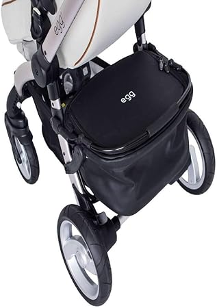 egg quail stroller black