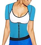 GoLoveY Neoprene Slimming Vest with Sleeves Exercise Top,Sauna Sweat Suits,Hot Shapers for Weight Loss