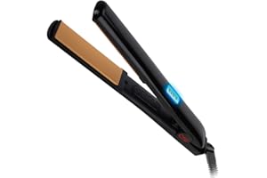 CHI Original Digital Ceramic Hairstyling Iron, Hair Straightener Delivers Shiny, Smooth Results, Even Heat for Less Damage, 1" Iron, Piano Black