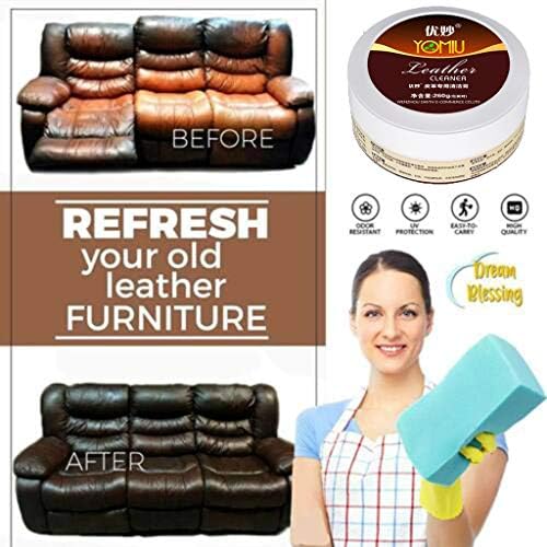 Doingshop Multifunctional Leather Refurbishing Agent Cleaner Cleaning Cream Repair Tool Cream Restore & Repair Color to Faded Leather for Furniture, Sofa, Car Seats and Purse
