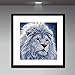 Staron DIY 5D Diamond Painting, Full Drill Animals Diamond Embroidery Rhinestone Painting Cross Stitch Kit Wall Art Decor 5D Diamond Painting by Number Kits Home Decor (Lion❤️)