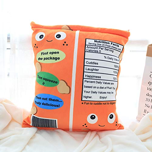 Cheesy Puffs Plush Toy, Puff Cheese Puff Stuffed Toy Game Pillow