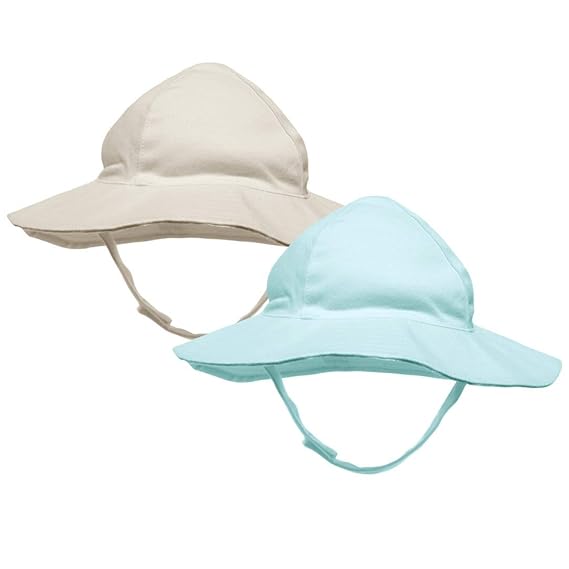 newborn white sun hat